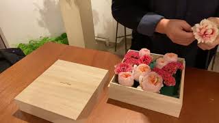 ボックスフラワーの作り方 / Making Box Flower