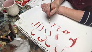 S-Stroke Rosemaling Demonstration -Lise Lorentzen - unintentional ASMR
