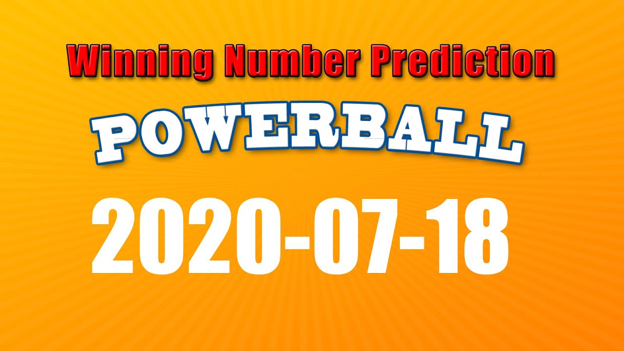 U.S. Powerball winning numbers prediction for 2020-07-18 - YouTube