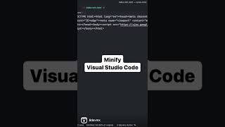 Minify tu código con Visual Studio Code: Optimiza el rendimiento de tu sitio web