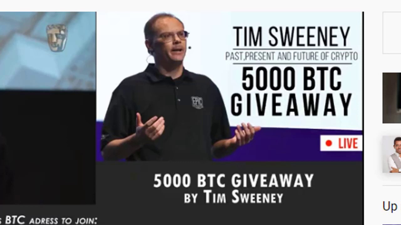 Tim sweeney 5000 btc giveaway scam
