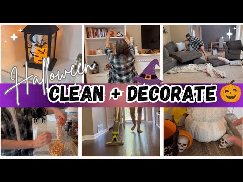 HALLOWEEN CLEAN WITH ME| Decorate with me | Halloween Decor | Falloween 2024
