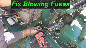 How to Find and FIX a WIRING Short on a Riding Lawn Mower - Blowing Fuses