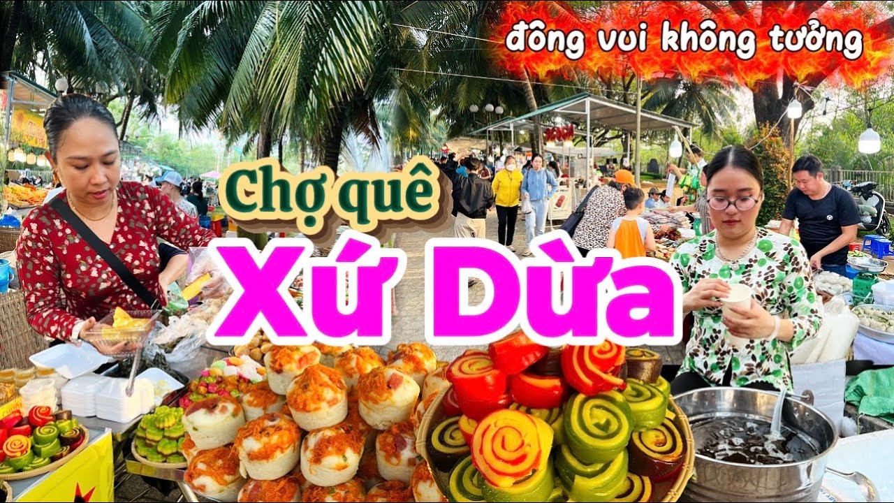 1114. Bến Tre - Đông chưa từng thấy hàng ngàn người đến chợ quê Xứ Dừa thưởng thức nhiều món ăn ngon