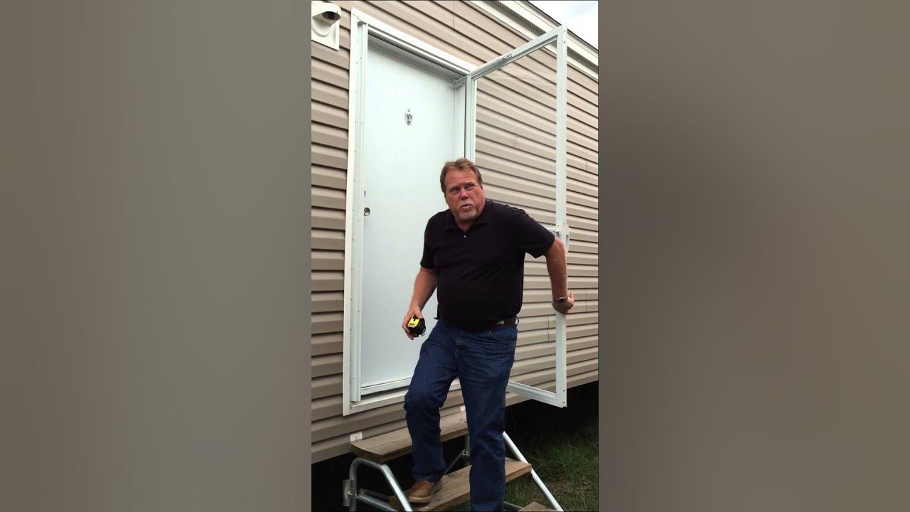 How to measure a mobile home combo door unit. YouTube