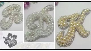 DIY | Tutorial Bros Huruf (Inisial) | Pearl Brooch