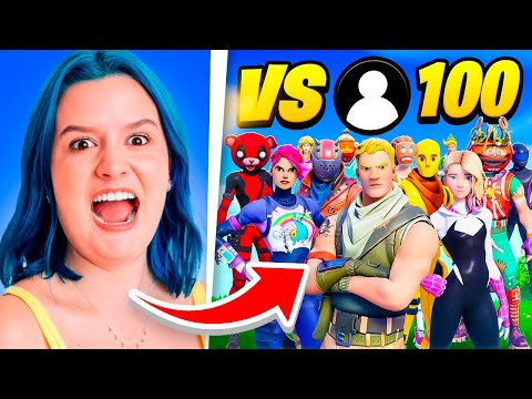 MANTEIGA VS 100 INSCRITOS NO FORTNITE!