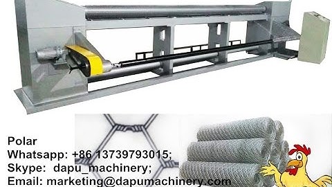 160m/h CNC control hexagonal wire netting machine