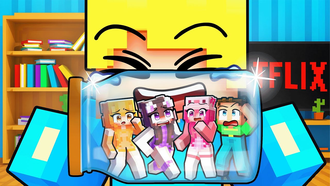 Ich habe meine Freunde in einem GLAS GEFANGEN in Minecraft!