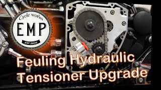 How to Install the Feuling Hydraulic Cam Tensioner Upgrade on a Harley Davidson Twin Cam.