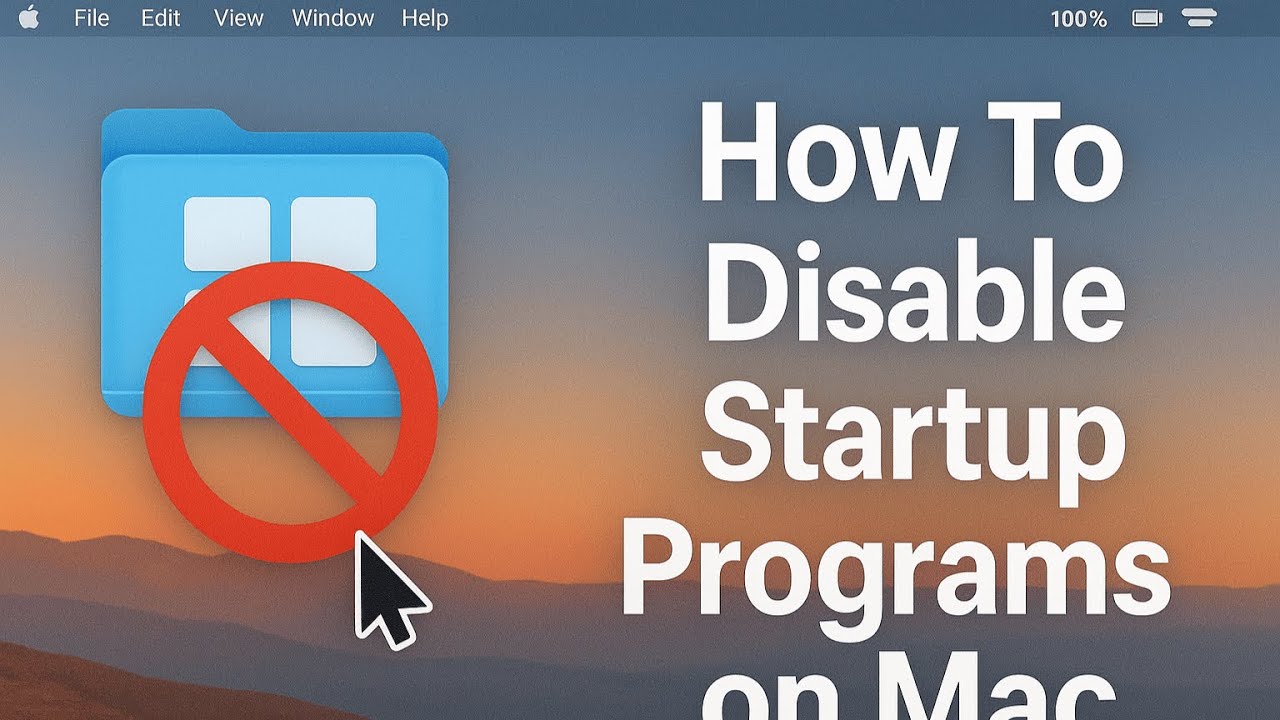How To Disable Startup Programs on Mac OS - YouTube