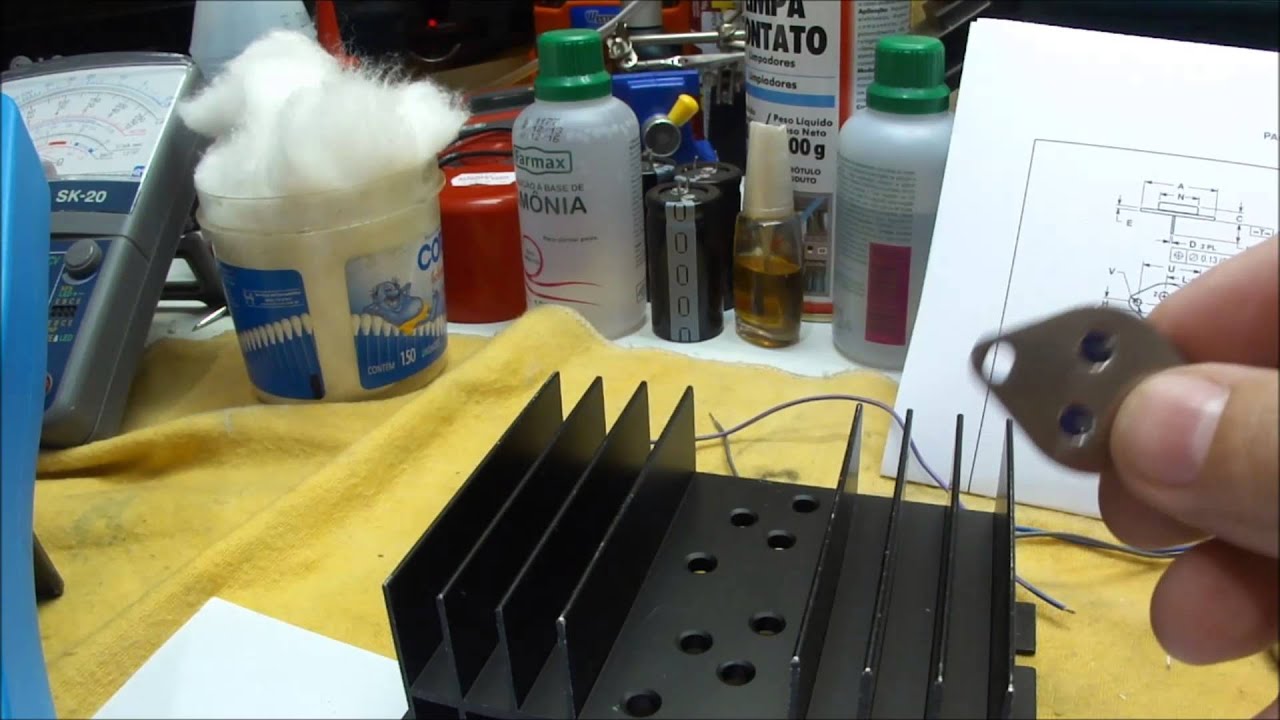 TESTE 2N3055 e MJ802!! - YouTube