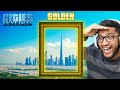 Building a GOLDEN DUBAI FRAME in My Expensive DUBAI CITY !