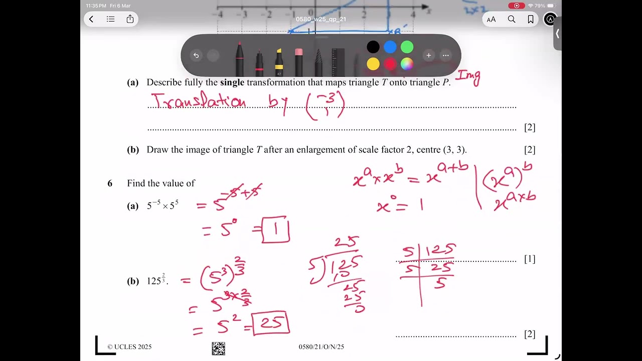 Oct 2025 Var 21 0580 w25 qp 21 Complete Paper 2