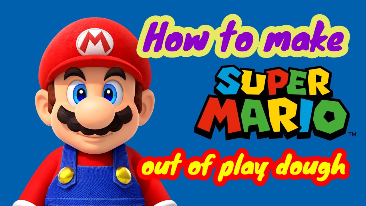 Making Mario How to make Mario out of play dough?#clay#plasticine#clay #plastilina # ...