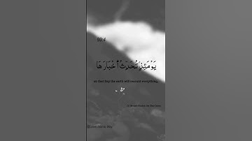 Surah Az Zalzalah Ayat No 99:4 | Arabic Text | سورة الزلزلة | With English Translation