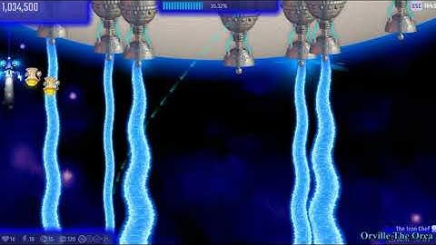 Chicken Invaders Universe (Early Access) - Mysterious Ship + The Yolk-Star on electric environment