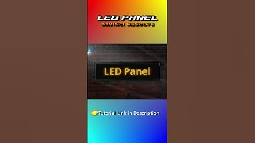 LED Panel Effect in DaVinci Resolve