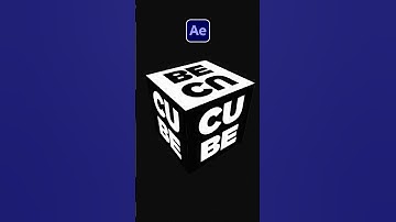 Create Rotation 3D Cube Animations in After Effects #tutorial