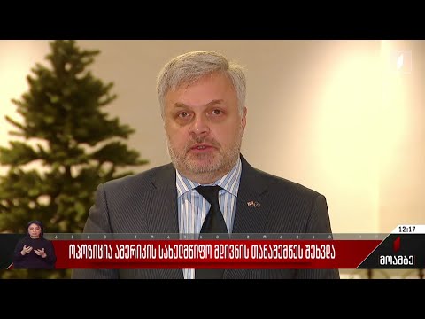 ოპოზიცია ამერიკის სახელმწიფო მდივნის თანაშემწეს შეხვდა