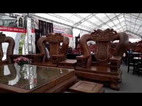 Video Đại gia Hà Nội phát sốt bộ bàn ghế Khủng gần 4 tỷ... - youtube