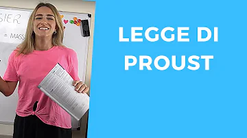 Che cosa afferma la legge formulata da Proust?