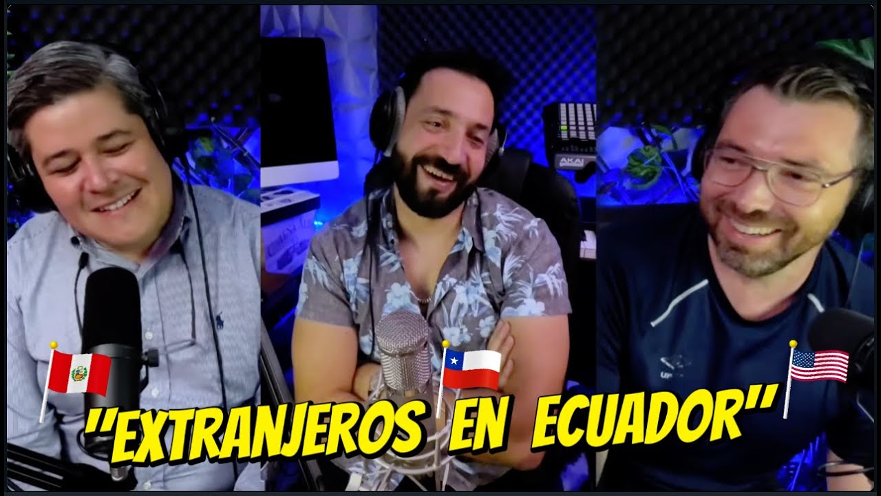 🇵🇪🇺🇸🇨🇱🇪🇨🎙️CÓMO ES VIVIR EN GUAYAQUIL ECUADOR? UN PERUANO, UN CHILENO Y UN NORTEAMERICANO