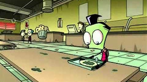 Dib throws a pork cow.....I mean muffin at Zim