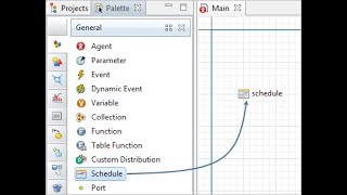 Adding schedule in simulation model. #Anylogic #simulation #schedule