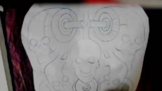 Alexander Cloud Tattoo stencil