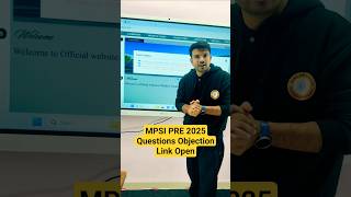 MPSI PRE 2025 Question Objection Link Open | By Jamil Sir Science