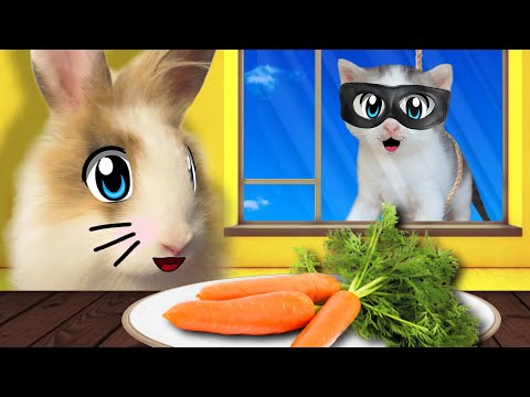 ЭКСТРЕМАЛЬНОЕ ОГРАБЛЕНИЕ BYNNY БАФФИ ! **ПРОНИКЛИ в ЗАМОК** Челлендж для КОТОВ 24 ЧАСА