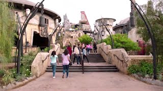 WEB EXTRA: Drone Video of Stars Wars: Galaxy Edge at Disneyland