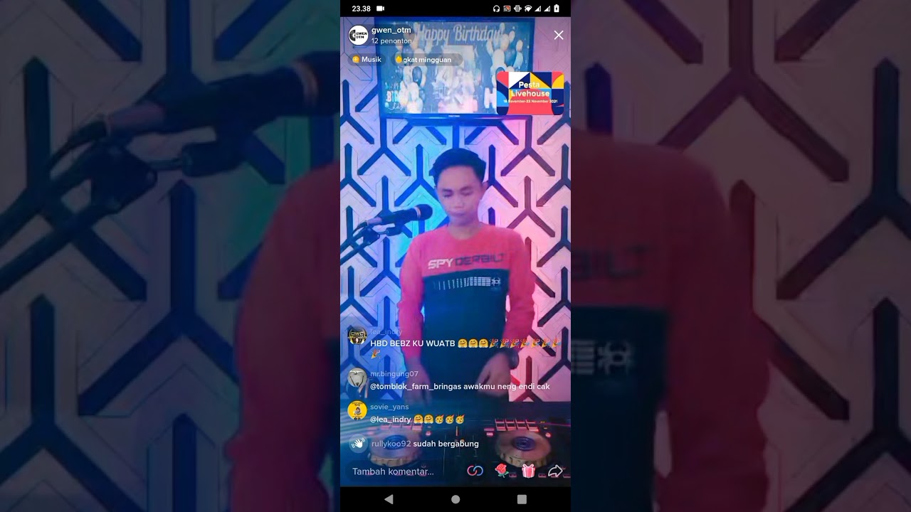 FULL PARTY HBD EVA YANI DI PIMPIN OLEH DJ GWEN OTM TIKTOKERS HAPPY ENJOYS GUYS SALAM ENGKOL