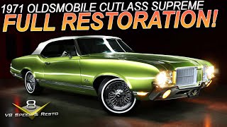 🏁 Restoring a 1971 Oldsmobile Cutlass Supreme Convertible Owned Over 50 Years!
