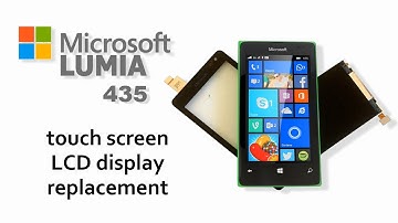 Microsoft Lumia 435, 532 - Touch Screen Glass Digitizer with Frame and LCD Replacement, Display