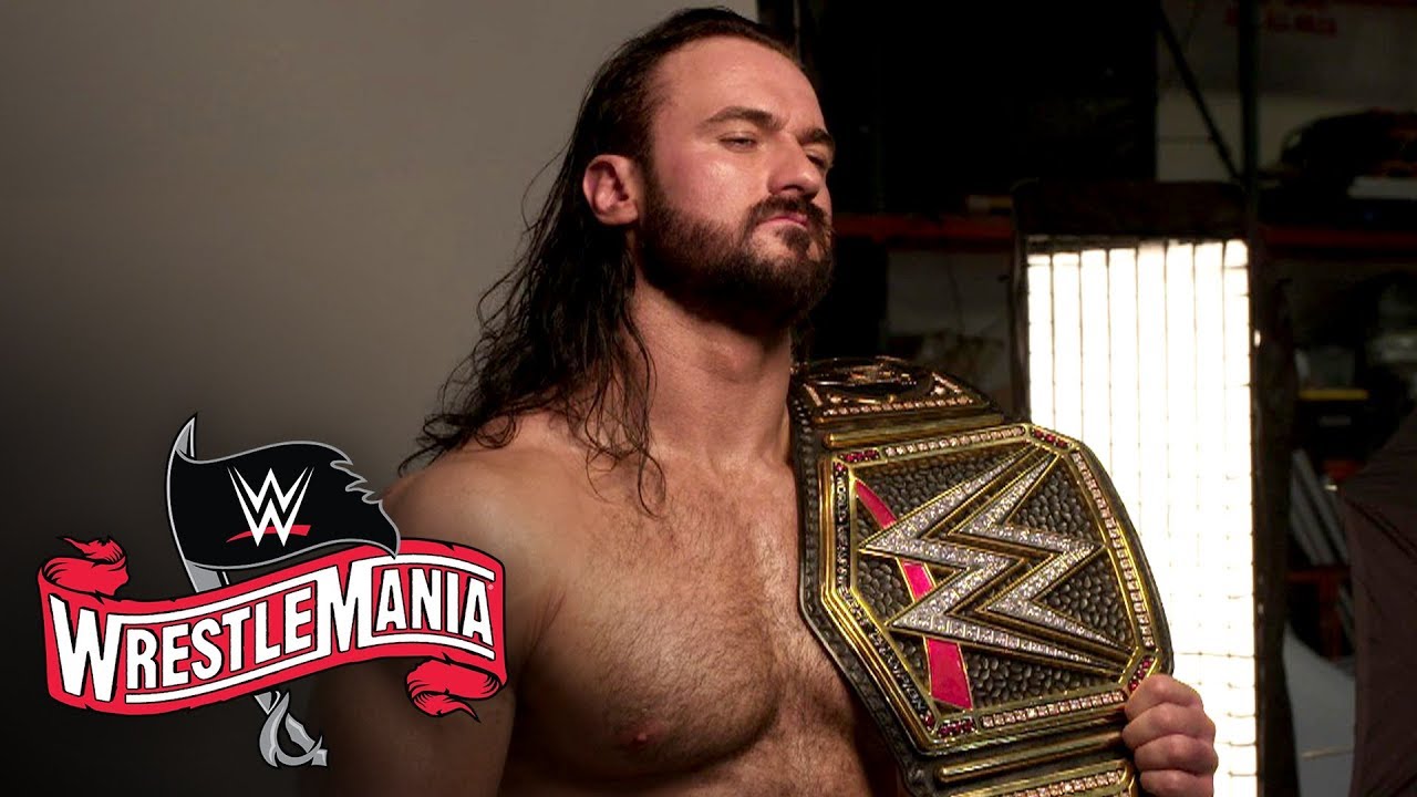 Drew McIntyre soaks in first moments with WWE Title: WWE Exclusive, April  5, 2020 - YouTube