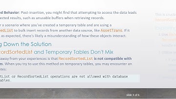 Solving Performance Issues with RecordSortedList and Temporary Tables in Dynamics 365 Operations