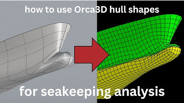 How use Orca3D hull shapes in a seakeeping analysis