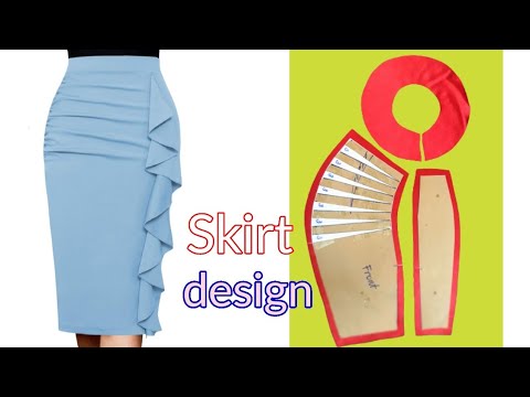 Video Cắt may váy bút chì có bèo xoắn đổ sóng đẹp nhất... - youtube