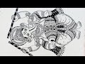 Ganesha mandala art how to draw a beautiful dancing ganpati bappa with dholak and dandiya sticks