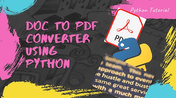 Simple Docx To PDF Converter using Python
