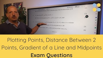 CAIE A-Level Mathematics 9709 | Pure Math 1 Coordinate Geometry Intro Exam Practice Questions