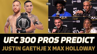 Ufc 300: Pros Predict Justin Gaethje Vs. Max Holloway Bmf Title Fight