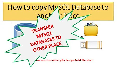 HOW TO COPY MYSQL DATABASE TO ANOTHER PLACE(FOLDER,COMPUTER,PENDRIVE),IMPORT & EXPORT MYSQL DATABASE