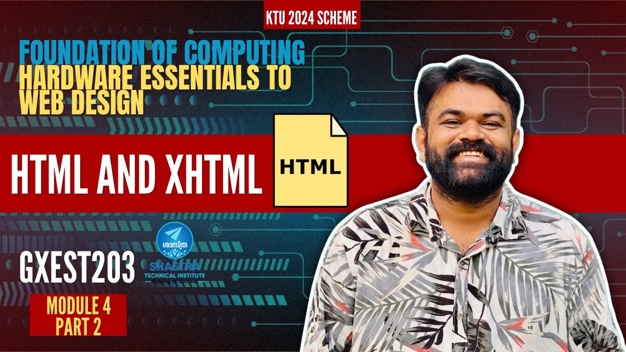 HTML and XTML | Hypertext Markup Language | FOC GCEST203 | - YouTube
