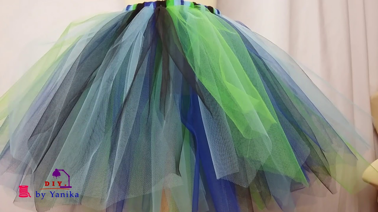 Tutu skirt How to make Tutu skirt สอนทำกระโปรงฟูฟู Tutu ง่ายมากไม่ต้อง