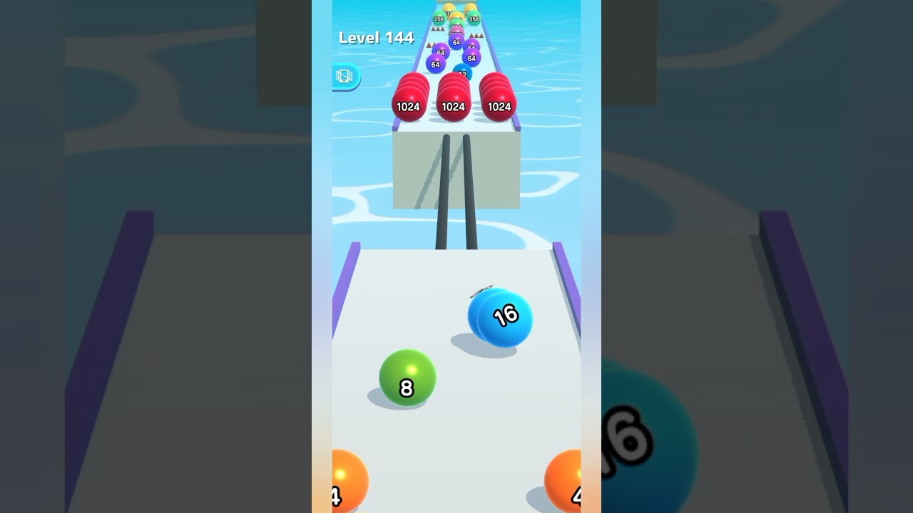 ⁣играю в игру Ball run 2048 эволюция цвет шара игры онлайн бесплатно игры на андроид