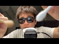 [音フェチ動画ASMR]綿棒と耳かきを使って画面の前でカリカリモフモフ
