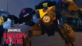 Lloyd and Arin Vs. Forbidden Five Side By Side Recreation | Ninjago Dragons Rising Season 3 